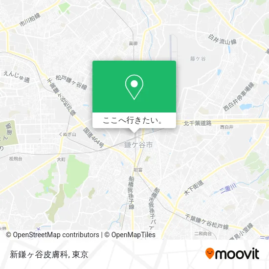 新鎌ヶ谷皮膚科地図