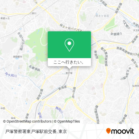 戸塚警察署東戸塚駅前交番地図