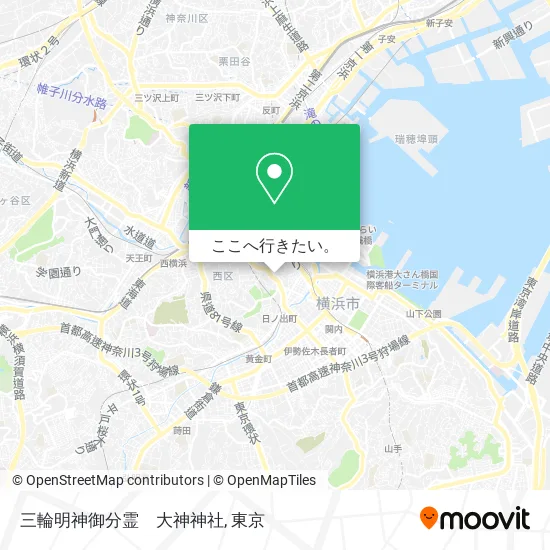 三輪明神御分霊　大神神社地図