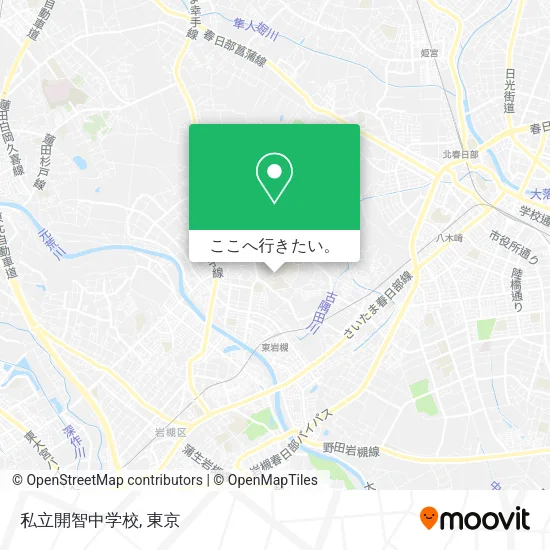 私立開智中学校地図