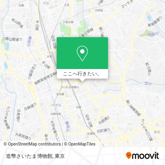 造幣さいたま博物館地図