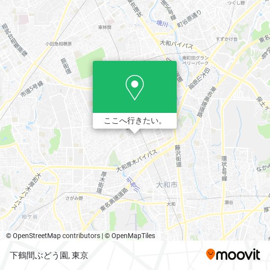 下鶴間ぶどう園地図