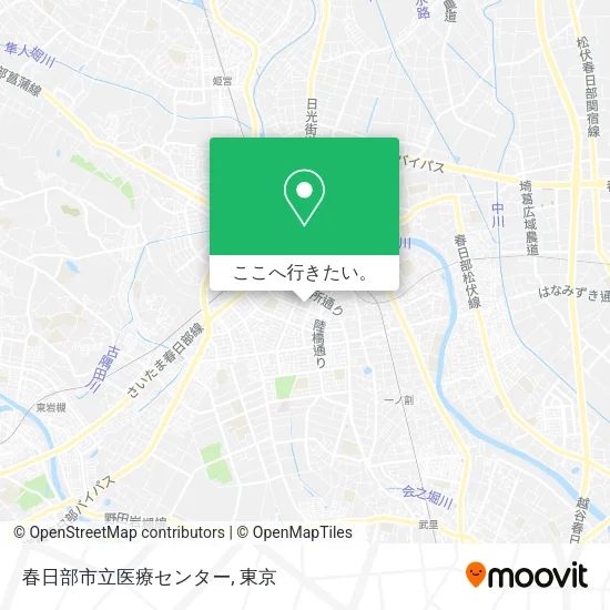 春日部市立医療センター地図