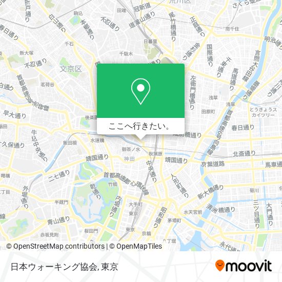 日本ウォーキング協会地図