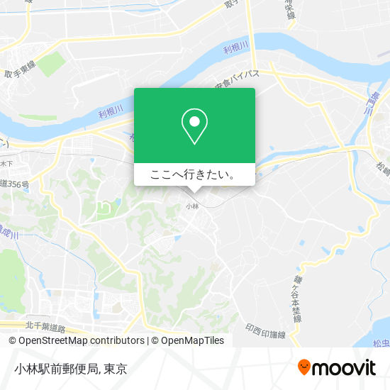 小林駅前郵便局地図