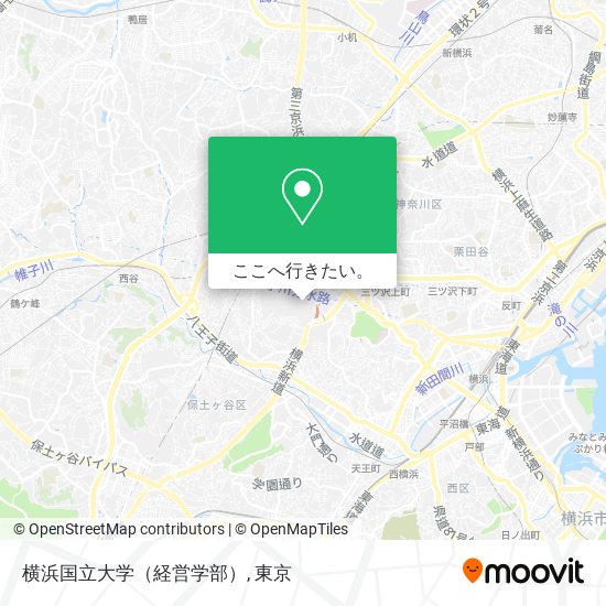 横浜国立大学（経営学部）地図