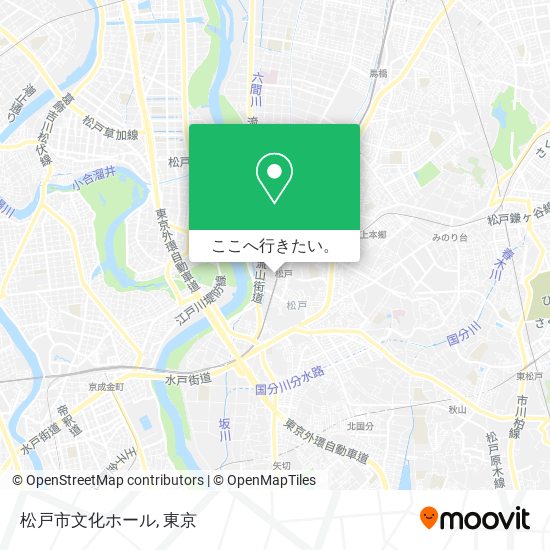 松戸市文化ホール地図