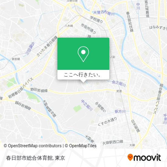 春日部市総合体育館地図