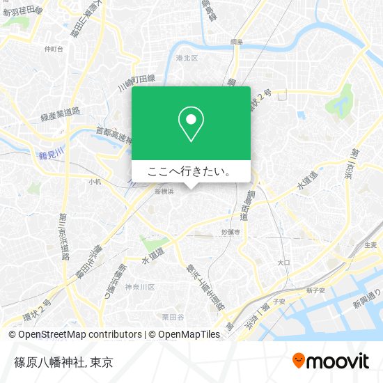 篠原八幡神社地図