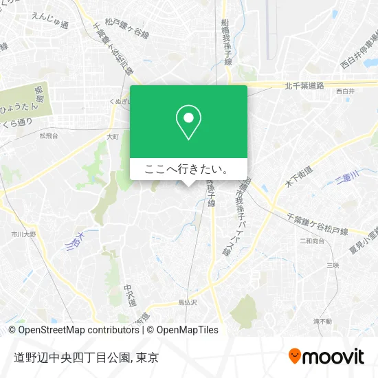 道野辺中央四丁目公園地図