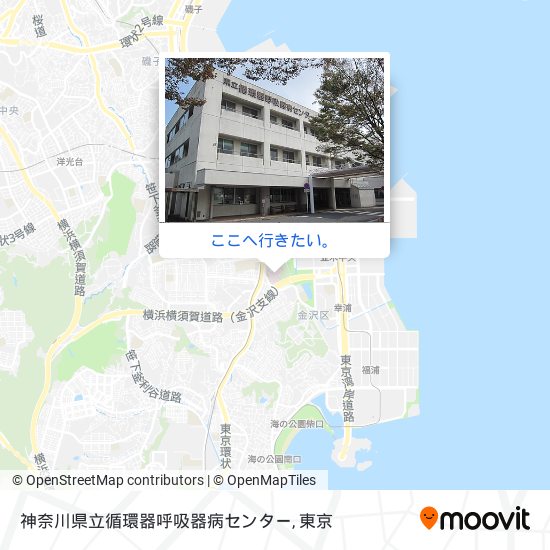 神奈川県立循環器呼吸器病センター地図