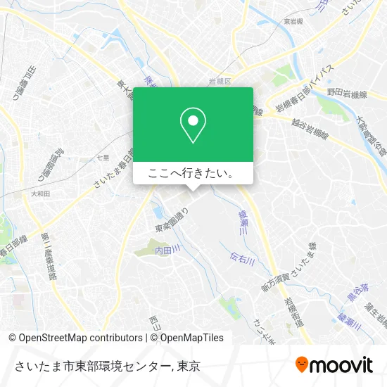 さいたま市東部環境センター地図