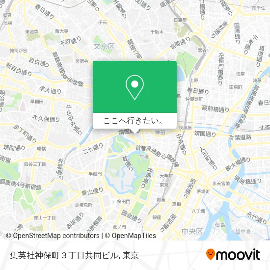 集英社神保町３丁目共同ビル地図