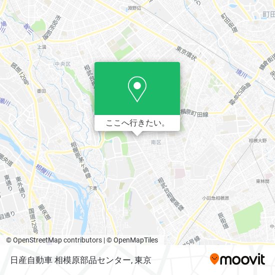 日産自動車 相模原部品センター地図