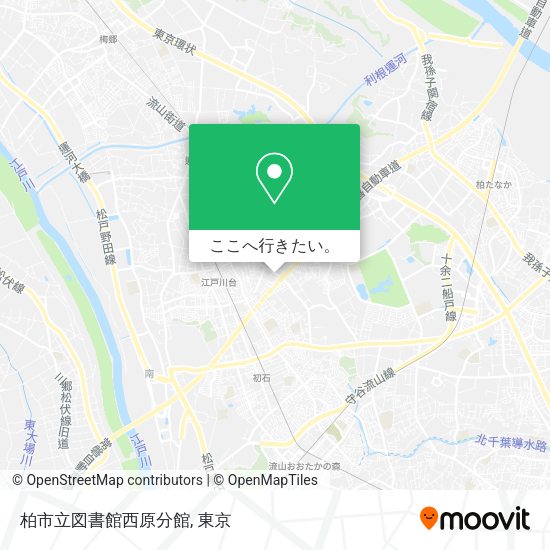 柏市立図書館西原分館地図