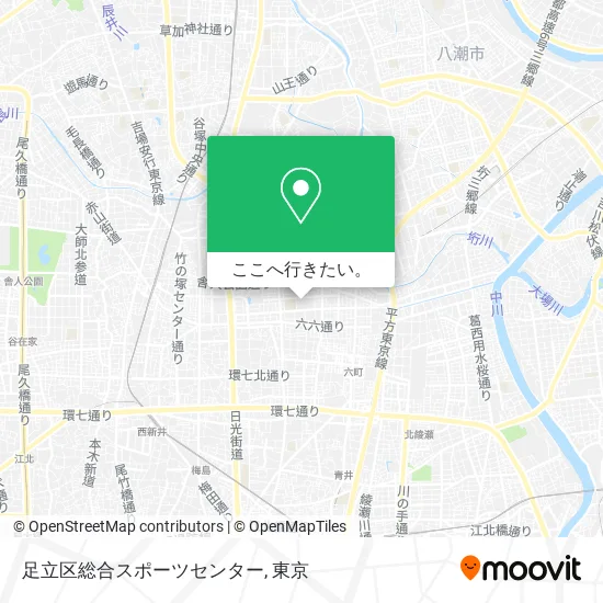 足立区総合スポーツセンター地図