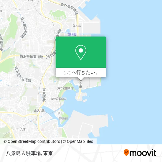八景島Ａ駐車場地図