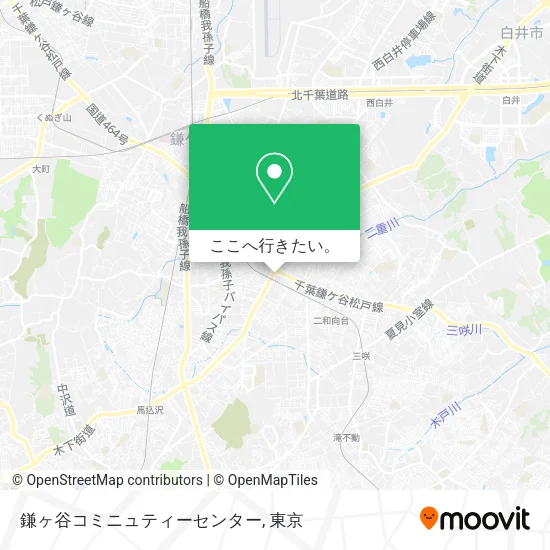 鎌ヶ谷コミニュティーセンター地図