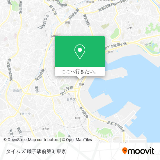 タイムズ 磯子駅前第3地図