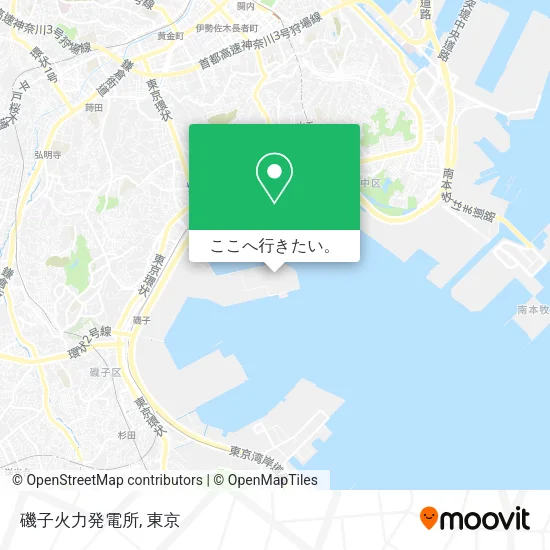 磯子火力発電所地図
