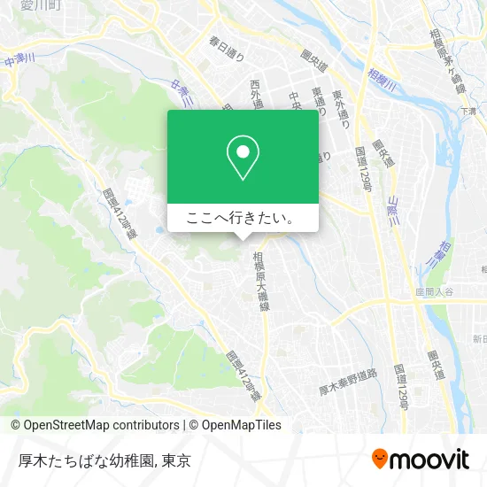 厚木たちばな幼稚園地図