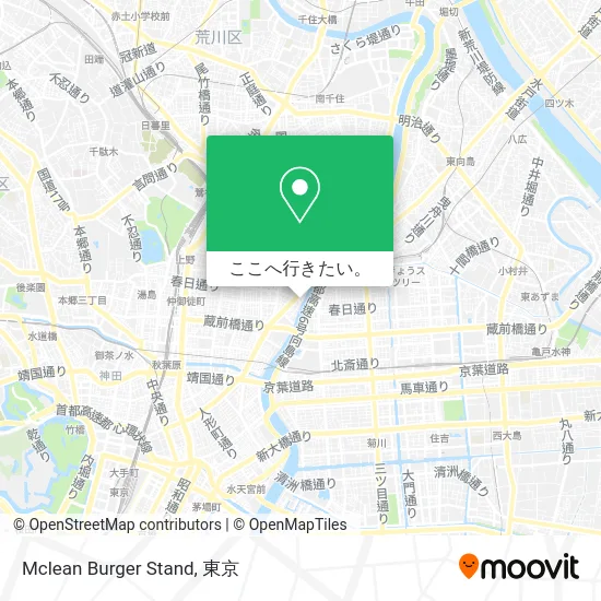 Mclean Burger Stand地図