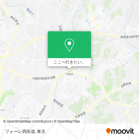 フォーレ四街道地図