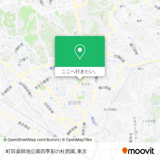 町田薬師池公園四季彩の杜西園地図