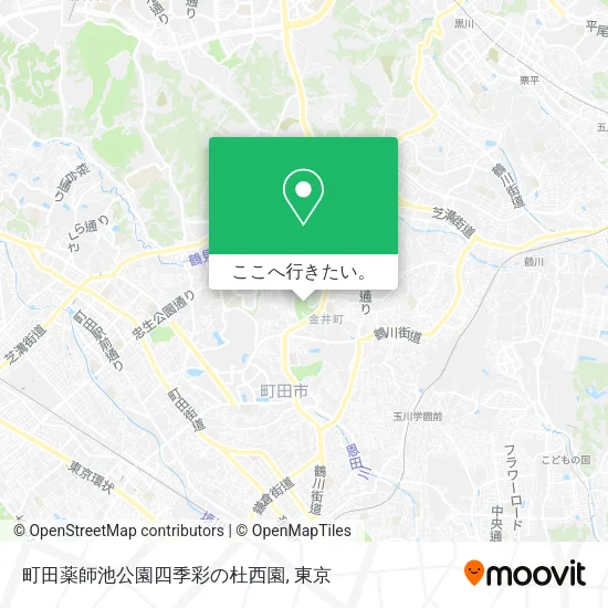 町田薬師池公園四季彩の杜西園地図