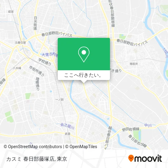 カスミ 春日部藤塚店地図