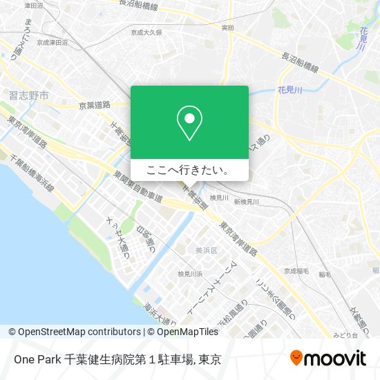 One Park 千葉健生病院第１駐車場地図