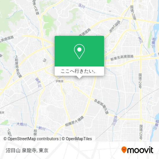 沼目山 泉龍寺地図