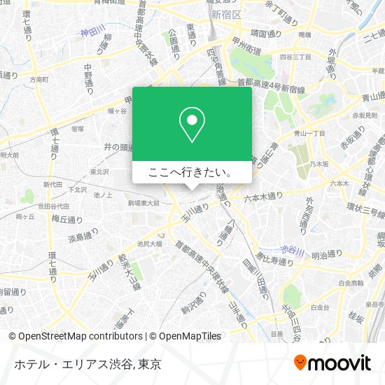 ホテル・エリアス渋谷地図
