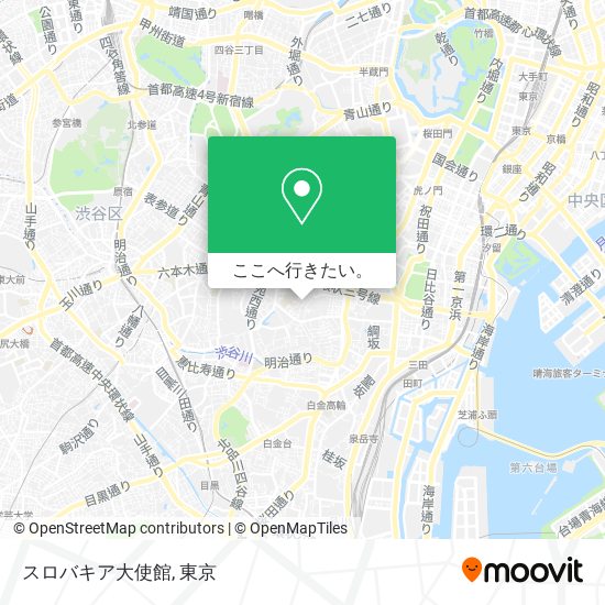 スロバキア大使館地図