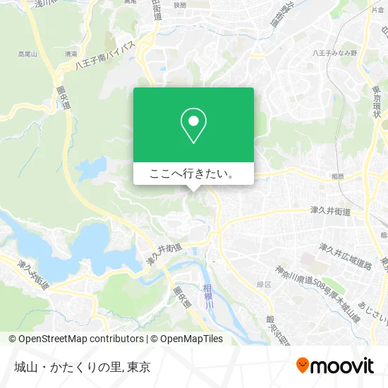 城山・かたくりの里地図
