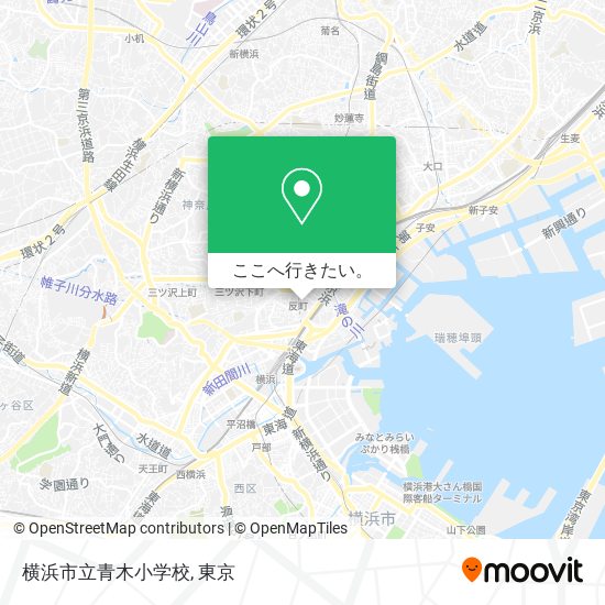 横浜市立青木小学校地図