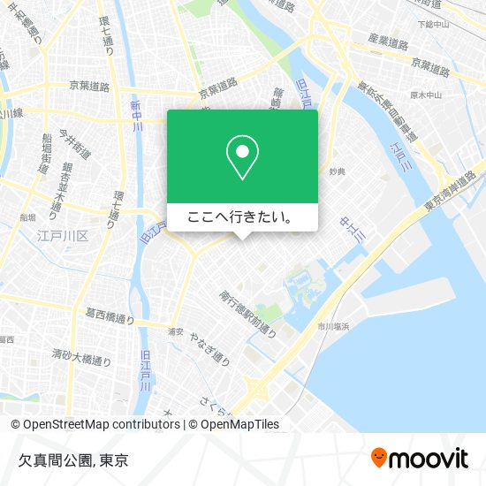 欠真間公園地図