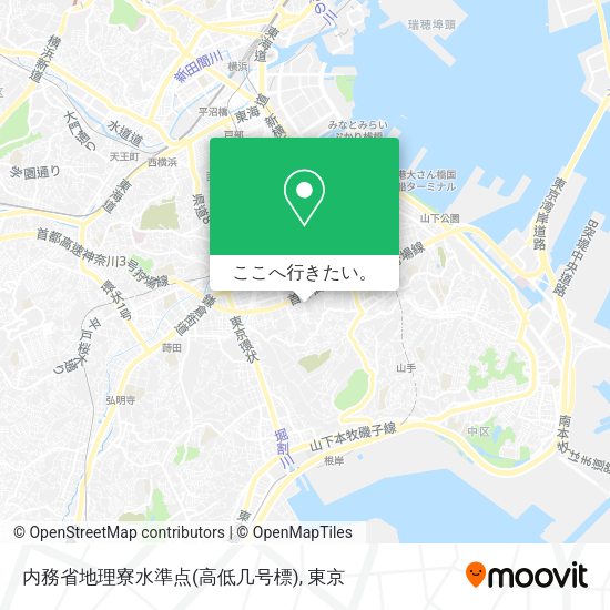 内務省地理寮水準点(高低几号標)地図