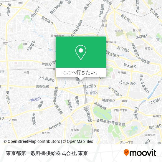 東京都第一教科書供給株式会社地図