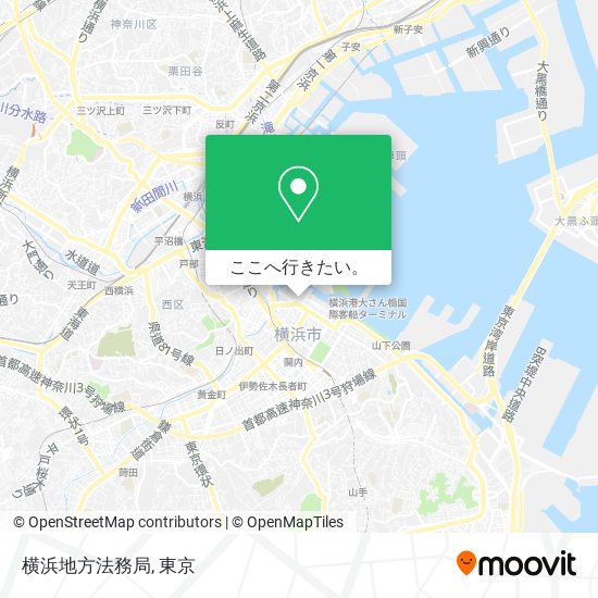 横浜地方法務局地図