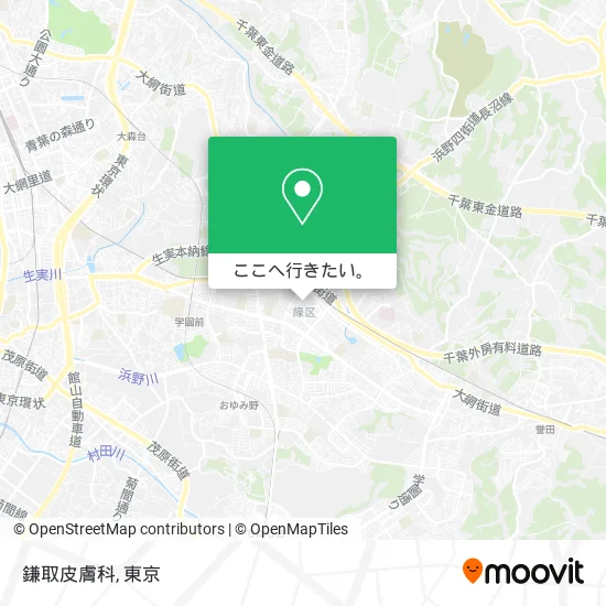 鎌取皮膚科地図