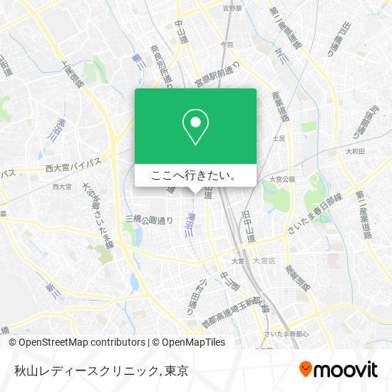秋山レディースクリニック地図