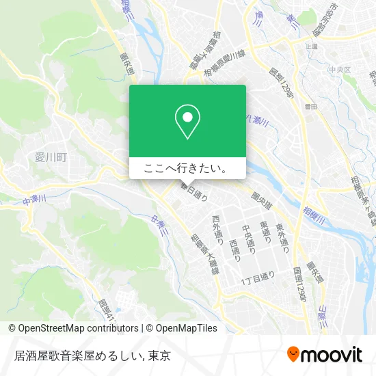 居酒屋歌音楽屋めるしい地図
