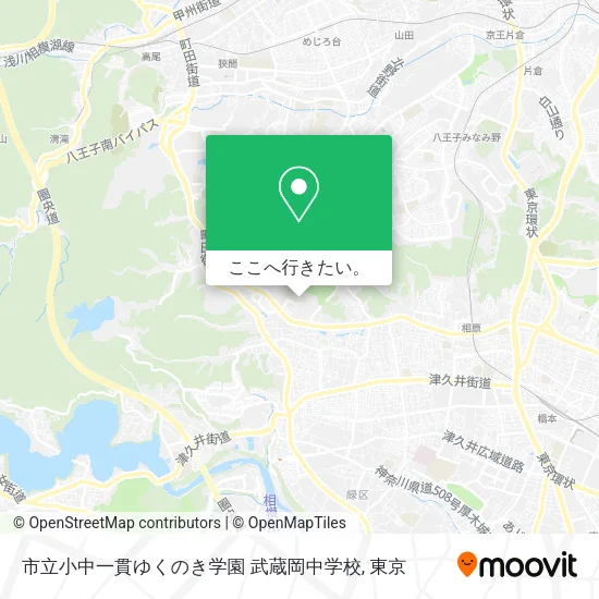 市立小中一貫ゆくのき学園 武蔵岡中学校地図
