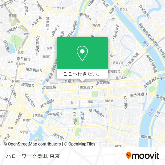 ハローワーク墨田地図