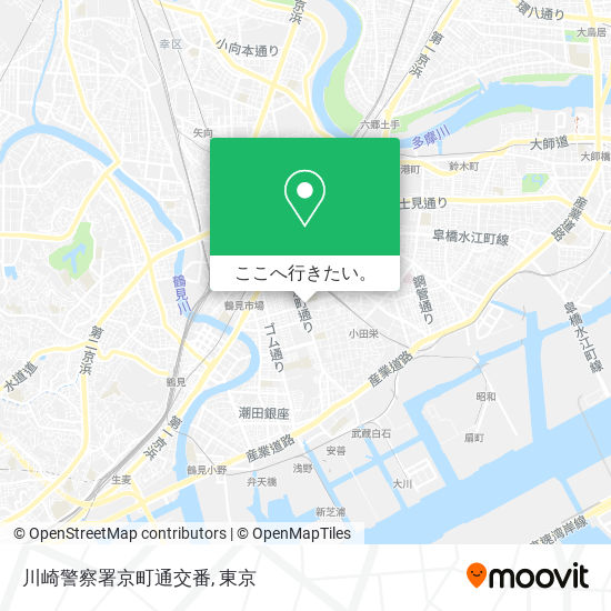 川崎警察署京町通交番地図