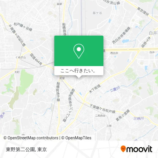 東野第二公園地図