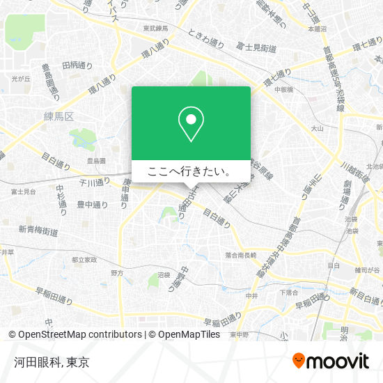 河田眼科地図