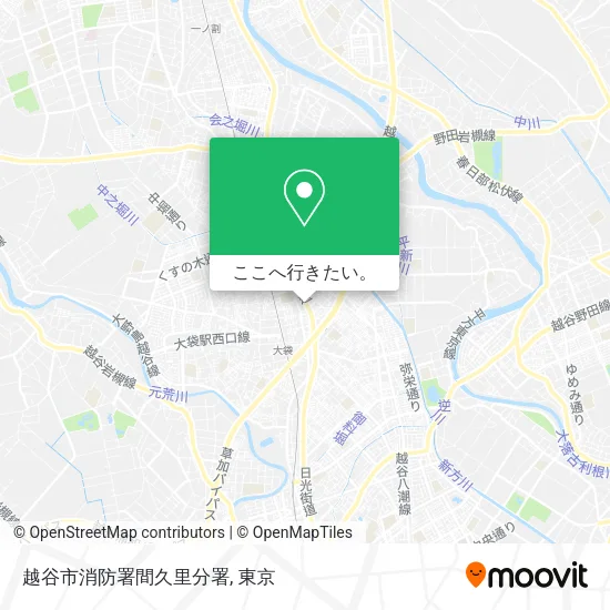 越谷市消防署間久里分署地図