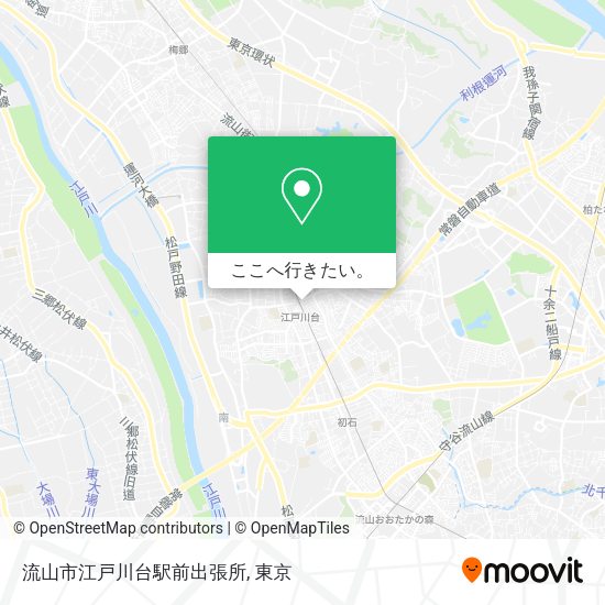 流山市江戸川台駅前出張所地図